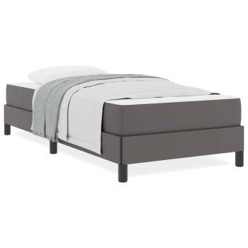 Bett Sonstiges Grau 100 x 200 cm Kunstleder