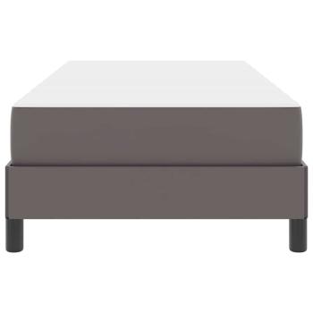 Bett Sonstiges Grau 100 x 200 cm Kunstleder