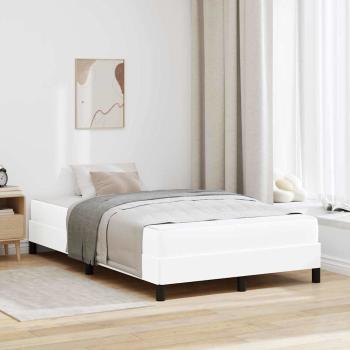 ARDEBO.de - Bett Sonstiges Reinweiß 120 x 190 cm Kunstleder