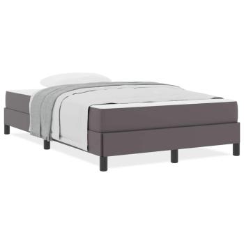 Bett Sonstiges Grau 120 x 200 cm Kunstleder
