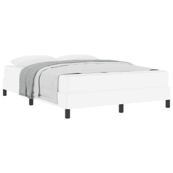 Bett Sonstiges Reinweiß 140 x 190 cm Kunstleder