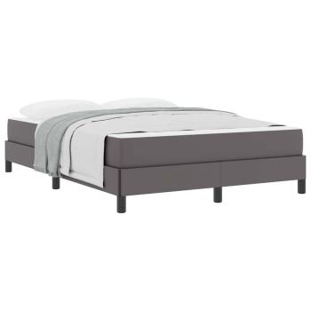 Bett Sonstiges Grau 140 x 190 cm Kunstleder