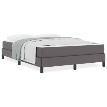 Bett Sonstiges Grau 140 x 190 cm Kunstleder