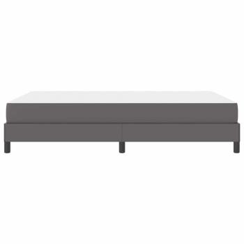 Bett Sonstiges Grau 140 x 190 cm Kunstleder