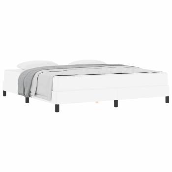 Bett Sonstiges Reinweiß 180 x 200 cm Kunstleder