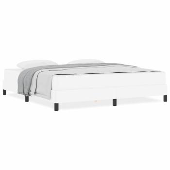 Bett Sonstiges Reinweiß 180 x 200 cm Kunstleder