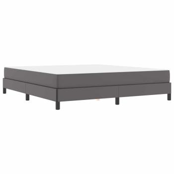 Bett Sonstiges Grau 180 x 200 cm Kunstleder