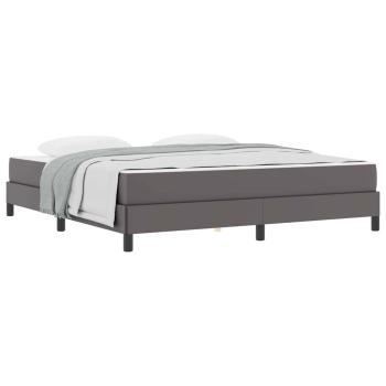 Bett Sonstiges Grau 180 x 200 cm Kunstleder