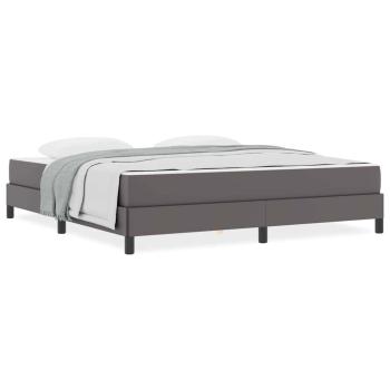 Bett Sonstiges Grau 180 x 200 cm Kunstleder