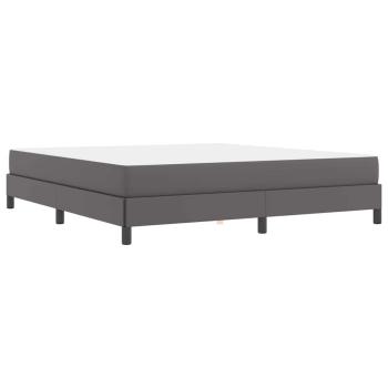 Bett Sonstiges Grau 180 x 200 cm Kunstleder