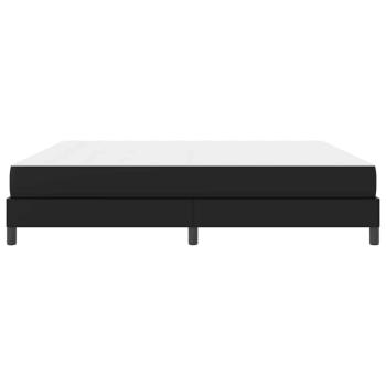 Bett Sonstiges Schwarz 200 x 200 cm Kunstleder