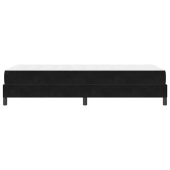 Boxspringbett mit Matratze Schwarz 90 x 190 cm Samt