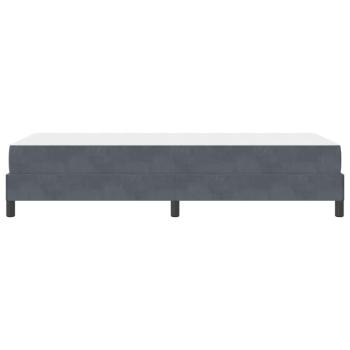 Boxspringbett mit Matratze Dunkelgrau 90 x 200 cm Samt