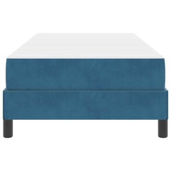 Boxspringbett mit Matratze Dunkelblau 90 x 200 cm Samt