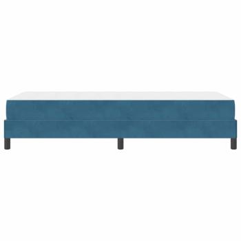 Boxspringbett mit Matratze Dunkelblau 100 x 200 cm Samt