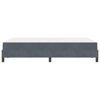 Boxspringbett mit Matratze Dunkelgrau 120 x 190 cm Samt