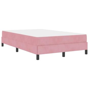 Boxspringbett mit Matratze Rosa 120 x 190 cm Samt