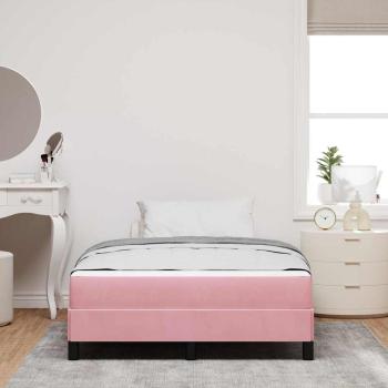 Boxspringbett mit Matratze Rosa 120 x 190 cm Samt