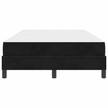 Boxspringbett mit Matratze Schwarz 120 x 200 cm Samt