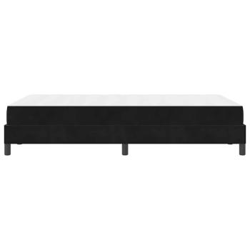 Boxspringbett mit Matratze Schwarz 120 x 200 cm Samt