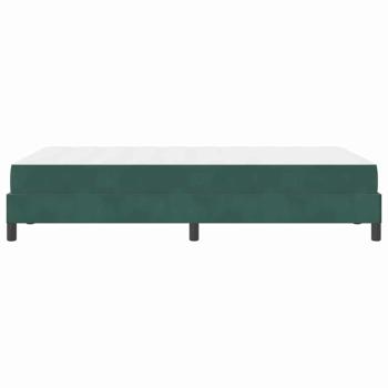 Boxspringbett mit Matratze Dunkelgrün 120 x 200 cm Samt