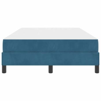 Boxspringbett mit Matratze Dunkelblau 120 x 200 cm Samt