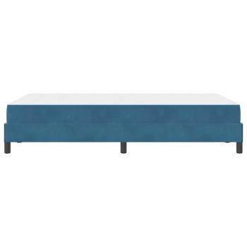 Boxspringbett mit Matratze Dunkelblau 120 x 200 cm Samt
