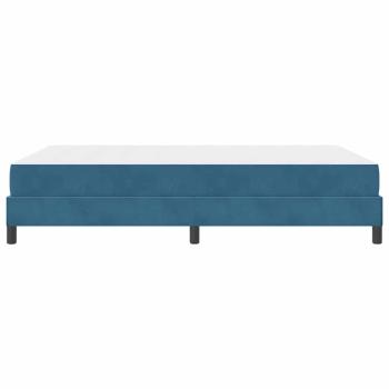 Boxspringbett mit Matratze Dunkelblau 140 x 200 cm Samt