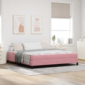 ARDEBO.de - Boxspringbett mit Matratze Rosa 180 x 200 cm Samt