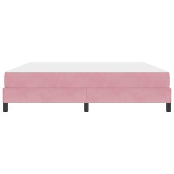Boxspringbett mit Matratze Rosa 180 x 200 cm Samt