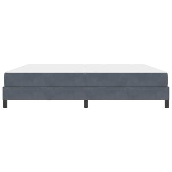 Boxspringbett mit Matratze Dunkelgrau 200 x 200 cm Samt