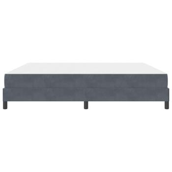 Boxspringbett mit Matratze Dunkelgrau 200 x 200 cm Samt