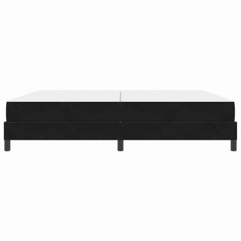 Boxspringbett mit Matratze Schwarz 200 x 200 cm Samt