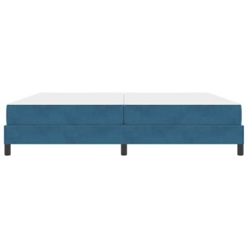 Boxspringbett mit Matratze Dunkelblau 200 x 200 cm Samt