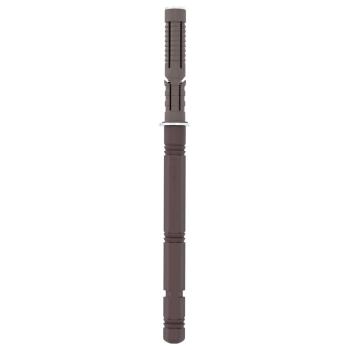 Schwebende Regalhalterungen 12 pcs Braun Ø14 x 210 mm Stahl