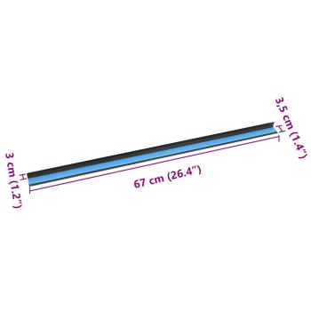 ARDEBO.de - Treppenkantenprofile 10 pcs Braun 67 cm Aluminium