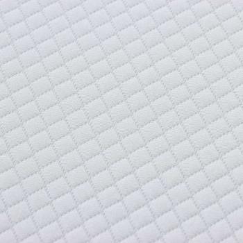 Matratze Weiß und Grau 90 x 200 cm Jacquard-Stoff