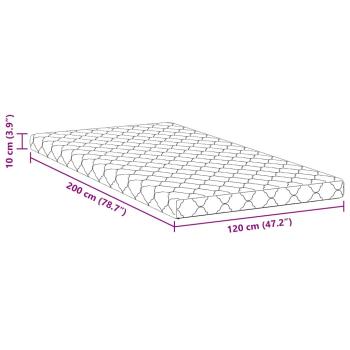 Matratzen Weiß 200 x 120 cm 100% Polyester-Gewebe