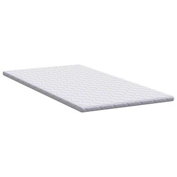 Kokosnuss Topper Weiß 100 x 200 cm Jacquard-Stoff