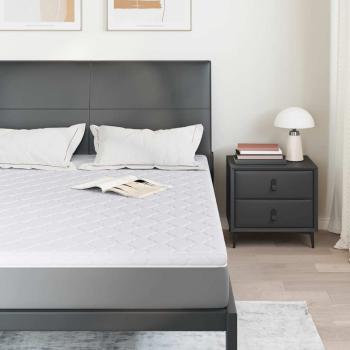 Kokosnuss Topper Weiß 140 x 190 cm Jacquard-Stoff