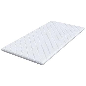 Kokosnuss Topper Weiß 140 x 190 cm Jacquard-Stoff