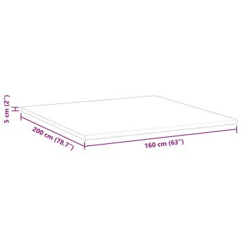 Kokosnuss Topper Weiß 160 x 200 cm Jacquard-Stoff