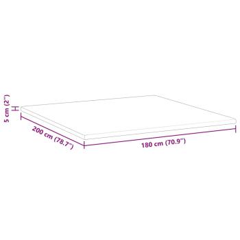 Kokosnuss Topper Weiß 180 x 200 cm Jacquard-Stoff