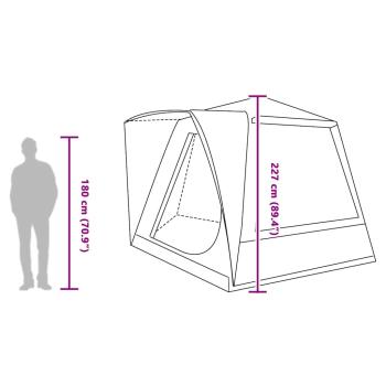 Zelt Grau und Orange Groß Polyester