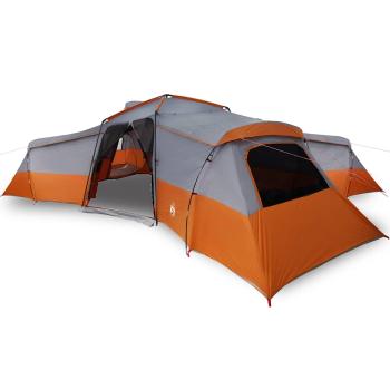 Zelt Grau und Orange Groß Polyester und Fiberglas