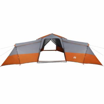 Zelt Grau und Orange Groß Polyester und Fiberglas