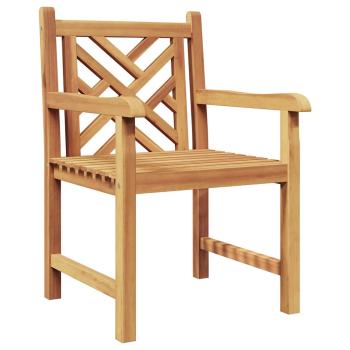 Gartenstuhl 2 pcs Braun 58 x 60 x 90 cm Massives Teakholz