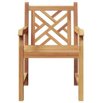 Gartenstuhl 2 pcs Braun 58 x 60 x 90 cm Massives Teakholz