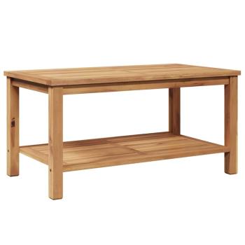 Couchtisch Braun 90 x 50 x 45 cm Massives Teakholz