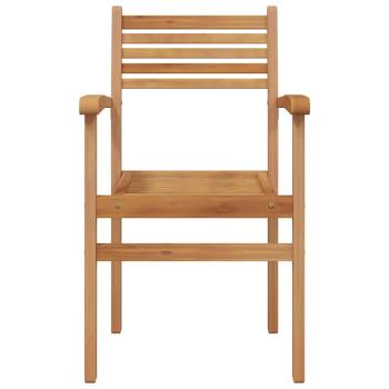 Garten Stapelstühle 4 pcs Braun 55.5 x 55.5 x 90 cm